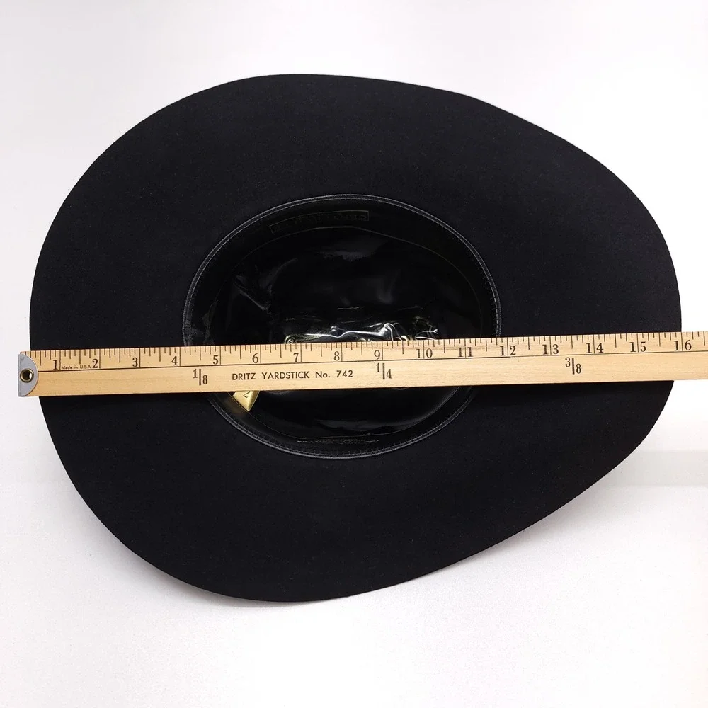Rodeo King Black 5XXXXX‎ Beaver Quality Felt Cowboy Hat Size 7 Western Cattleman